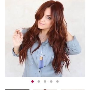 Reddish brown wig